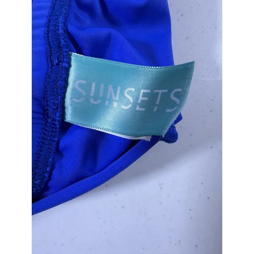 Sunsets Cobalt Blue Swim Skort Size 1x